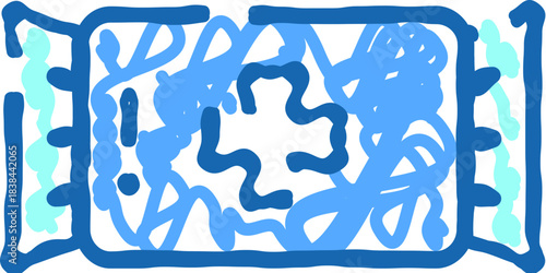 Antiseptic wet wipe package with medical cross icon