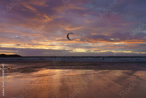 A beautiful sunset on rhosneigr beach Anglesey