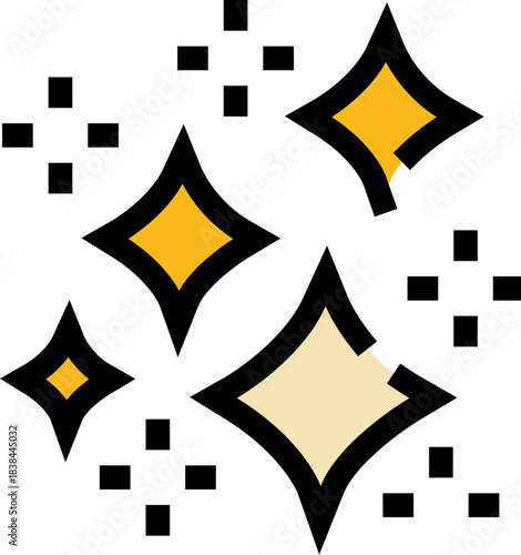 Sparkling clean effect indicating freshness and shine