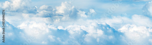 White clouds in blue sky