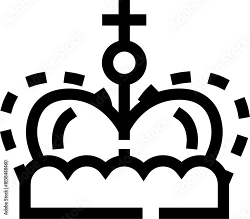 Crown icon representing royalty, power, and king