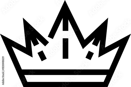 Crown icon representing royalty power and leadership concept