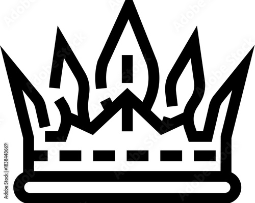 Crown symbol representing royalty leadership power and success