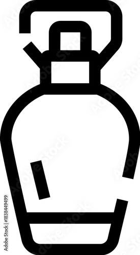 Gas cylinder storing propane and alternative fuel icon