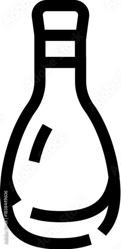 Bowling pin outline icon representing a game