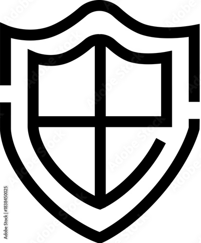 Shield icon representing internet security and protection
