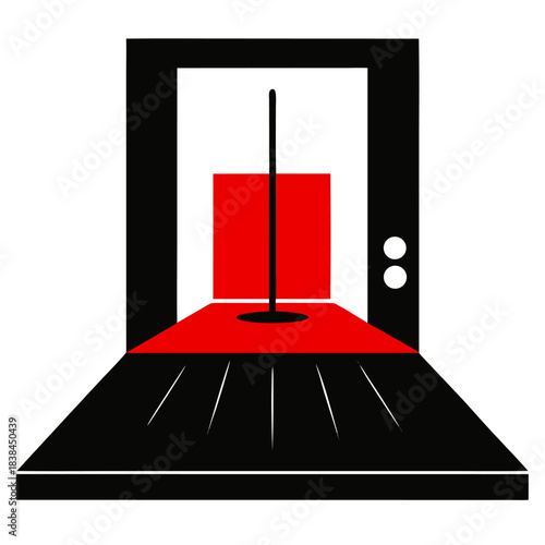 red carpet with a red carpet