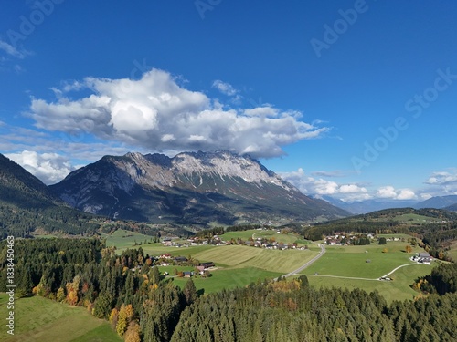 der Grimming, gesehen aus Mitterberg, Steiermark