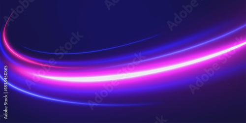 Abstract blue and purple background with flowing light waves and glowing lines. wave, backgrounds, black, animation, flow, pattern, pink, video