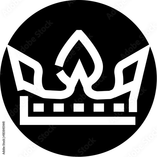 Crown symbol representing royalty prestige and power success