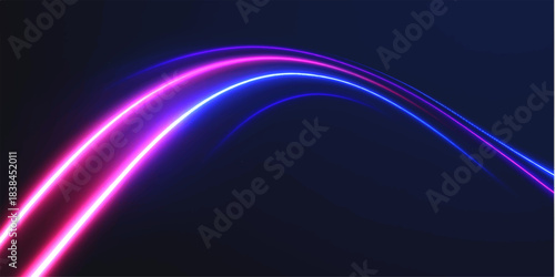Abstract light blue motion art wallpaper with glowing purple flash and dark energy texture