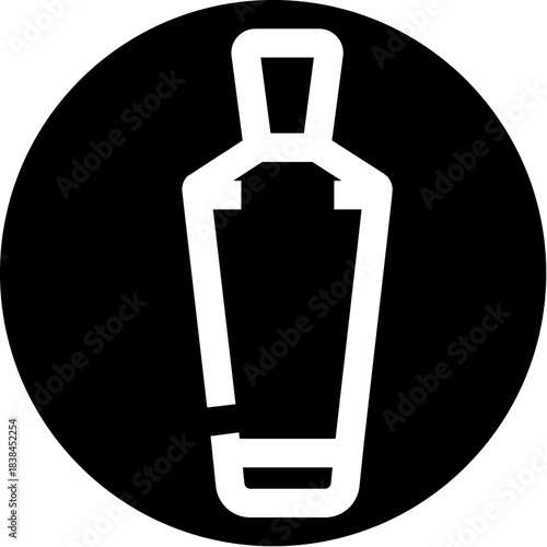 White cosmetic or medical cream tube icon