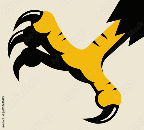 Clawing Eagle foot illustration claw hunting eagle 