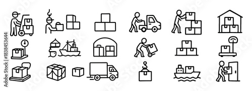 Cargo Doodle Icons