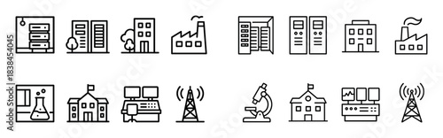 Fiber Optic Icon Set