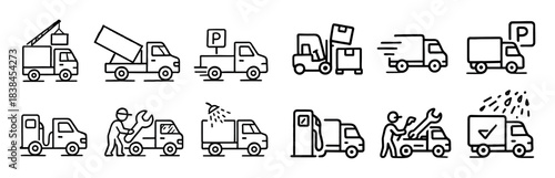 Truck Activity Icons