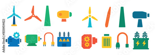 Wind Power Icons