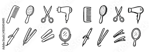 Hairstyle Tool Icons