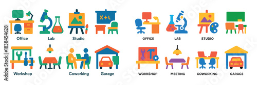Colorful Workspace Icons