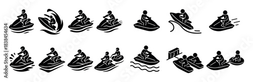 Jet Ski Icon Grid