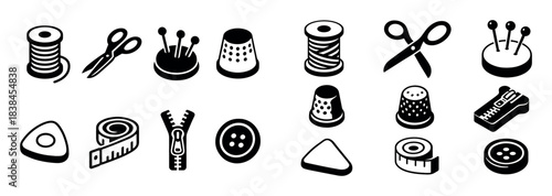 Isometric Sewing Icons