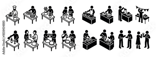 Buffet Table Icons