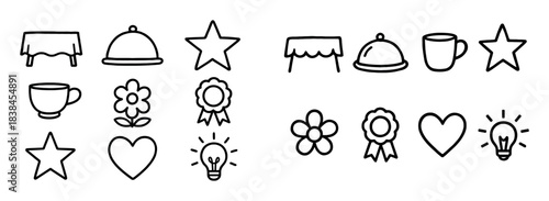 Buffet Icons Sketch