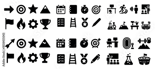 Icon set: activities and tools
