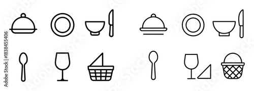 Minimalist Buffet Icons