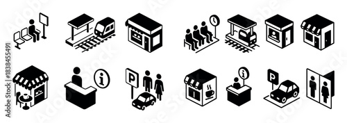 Railway Station Icons