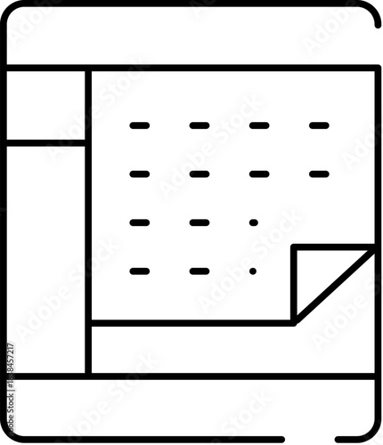 Calendar planner icon showing date and schedule planning