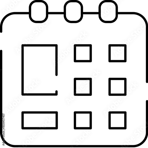 Calendar icon scheduling appointments planning events organizer