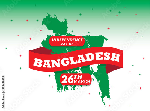 Bangladesh Independence Day, 26 March Independence day, Bangladesh nation, Vector design