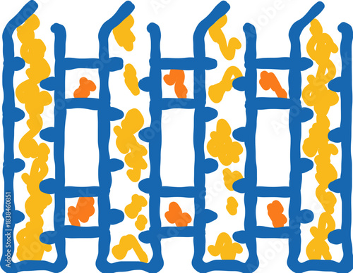 Dirty air filter preventing pollutants and allergens entering home