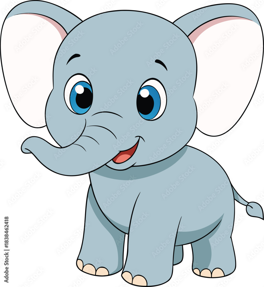 Fototapeta premium Adorable cartoon lion illustration for children designs