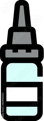 Eye drops bottle icon representing ophthalmic medicine treatment
