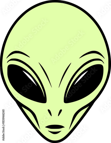 Creative design of alien face