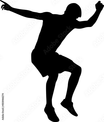 Design of jumping man draw