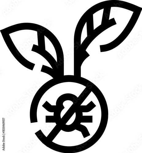 Organic plant growing protecting against insect pests