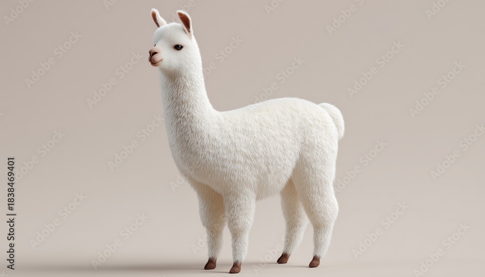 Obraz premium The Graceful Mammal: All About The Fascinating Creature Called The Lama, Known For Its Majestic Appearance And Sociable Nature.