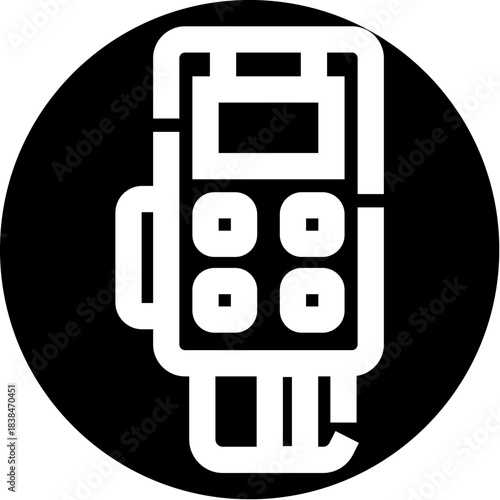 Point of sale terminal with credit card icon