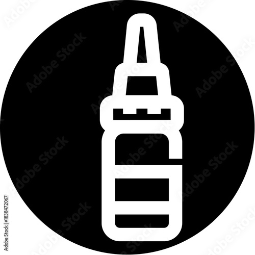 White glue bottle icon representing adhesive bonding solution