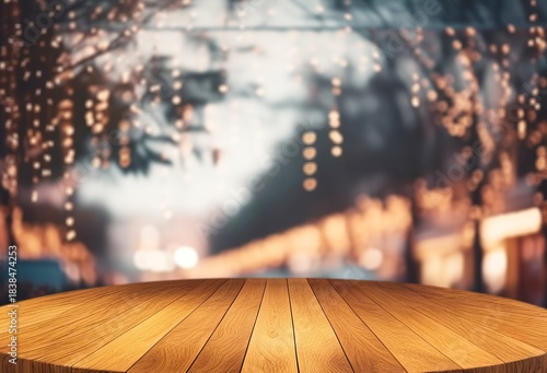 Snowy winter street classic background