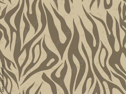 Full Seamless Zebra Camouflage Pattern Print. Special Army Camo Texture Background. Military Animal Skin for Fabric Textile.