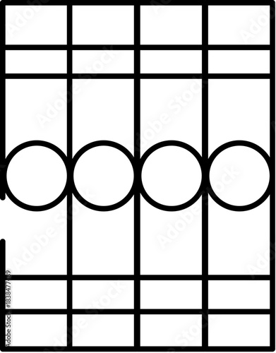 Guitar chord diagram showing barre chord fingering