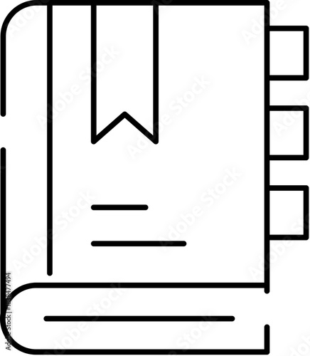 Book icon representing education knowledge and learning