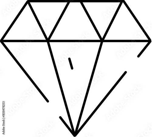 Diamond gem showing luxury wealth and precious stone concept