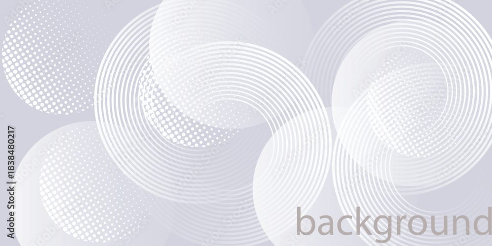 Fototapeta premium Abstract White geometric abstract background overlap layer on bright space with lines effect decoration. Modern graphic design