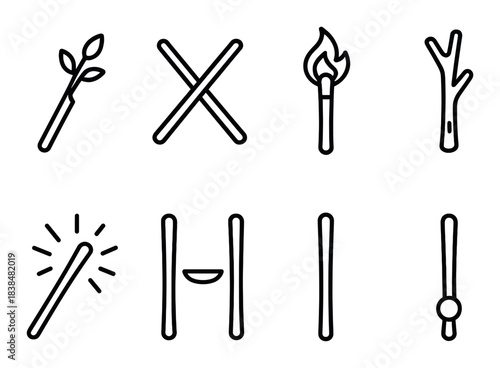 Mystical rune symbols on dark background featuring magical elements