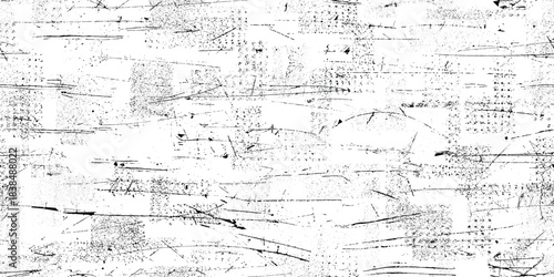 Distressed, scratched grungy endless pattern . seamless pattern texture. Grange shapes .Grunge film scratchy texture . Vector grainy retro noise texture .Screen print endless pattern texture. Print